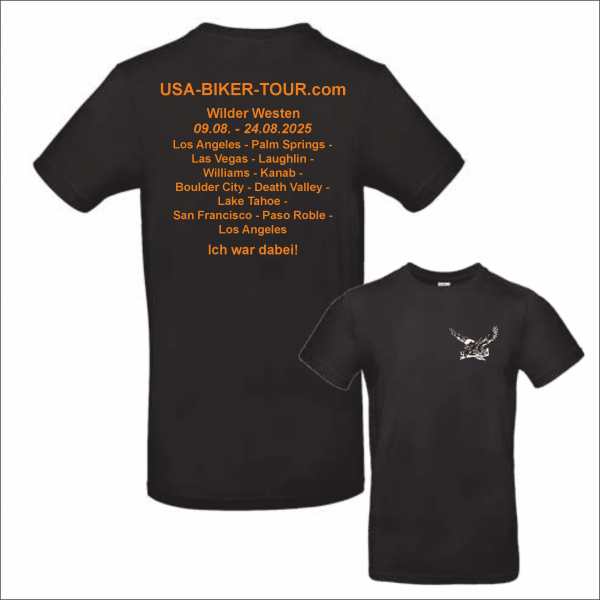 Tour-Shirt Wild West schwarz/orange
