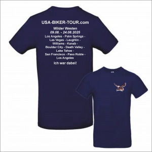 Tour-Shirt Wild West blau/weiß