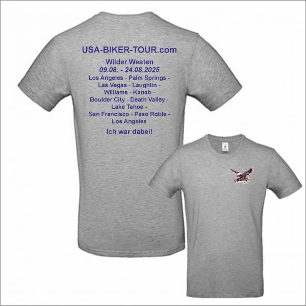 Tour-Shirt Wild West grau/blau