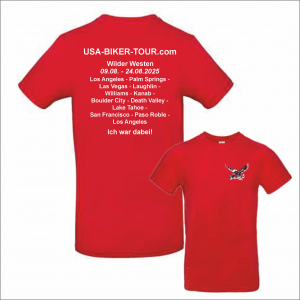 Tour-Shirt Wild West rot/weiß