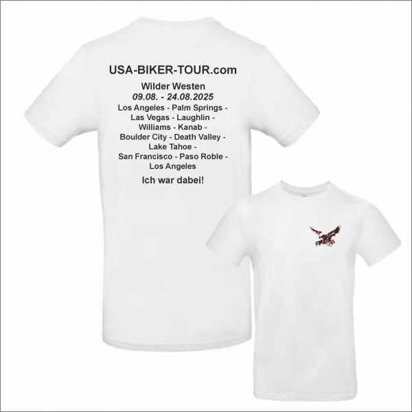 Tour-Shirt Wild West weiß/schwarz