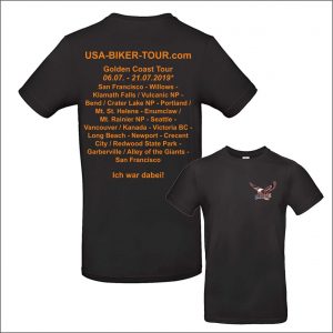 Tour-Shirt Golden Coast schwarz/orange