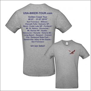 Tour-Shirt Golden Coast grau/blau