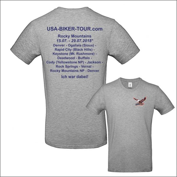 Tour-Shirt Rocky Mountains grau/blau