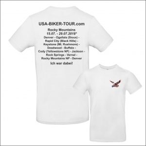 Tour-Shirt Rocky Mountains weiß/schwarz